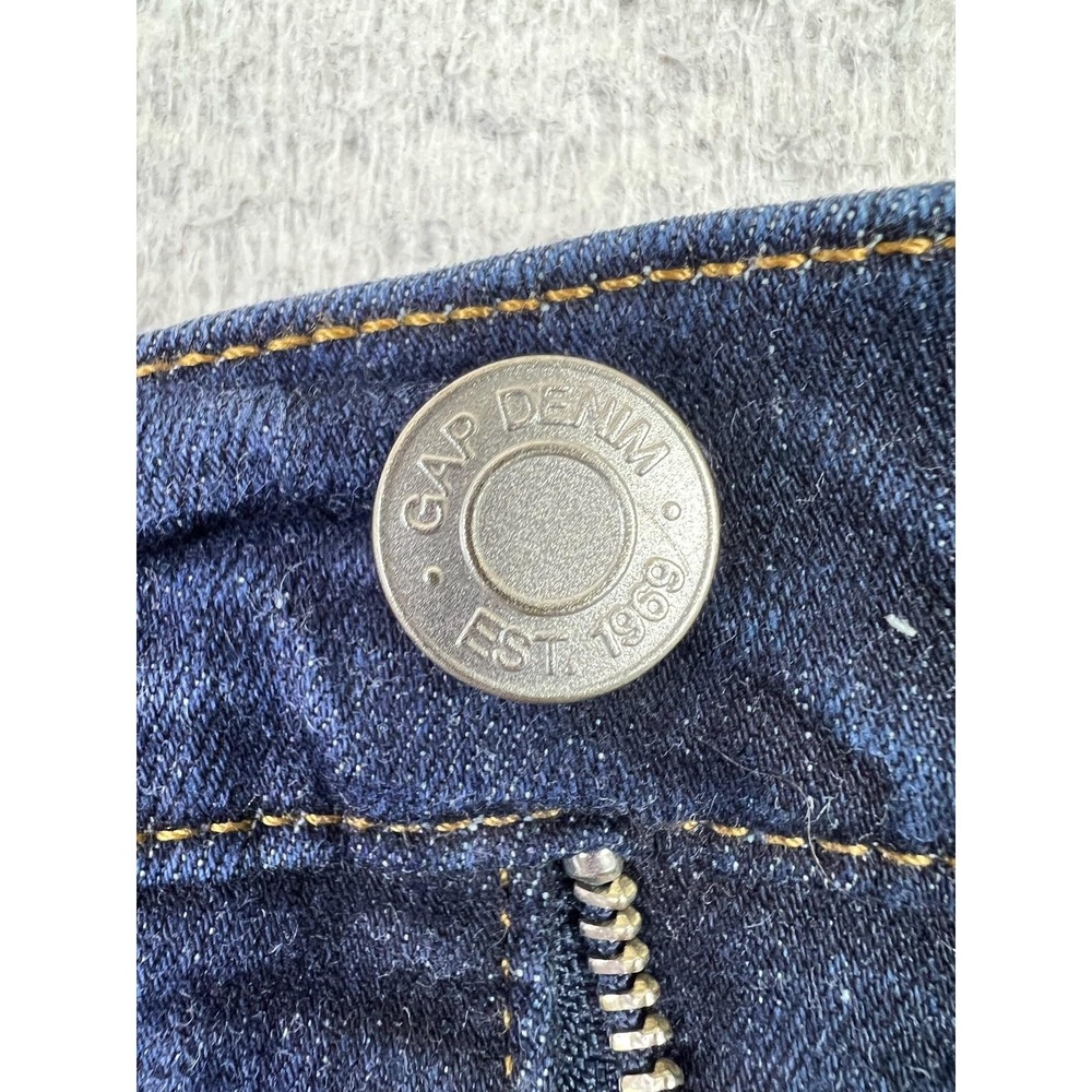 Gap True Skinny Jeans Womens 8/29 Blue Dark Rinse Mid Rise Stretch Denim Wash - Picture 4 of 14